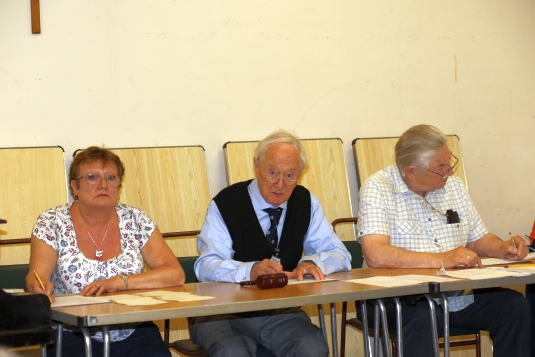 l-r: Pauline MacBroom, Frank Simpson and David Rennie